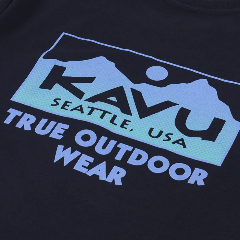 Kavu True Grade T Shirt Nautical Navy-4