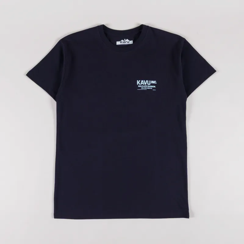 Kavu Wild Life T Shirt Nautical Navy-1