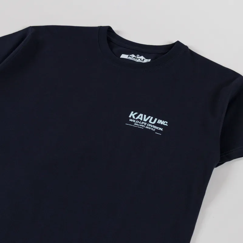 Kavu Wild Life T Shirt Nautical Navy-3