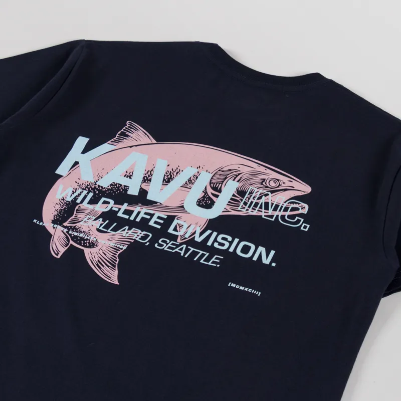 Kavu Wild Life T Shirt Nautical Navy-2