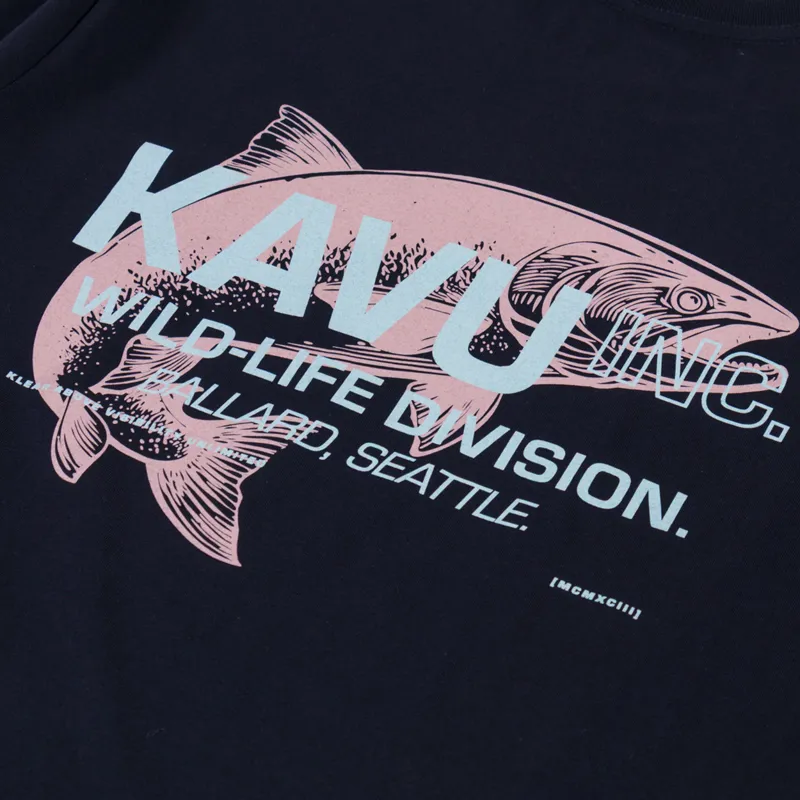 Kavu Wild Life T Shirt Nautical Navy-4