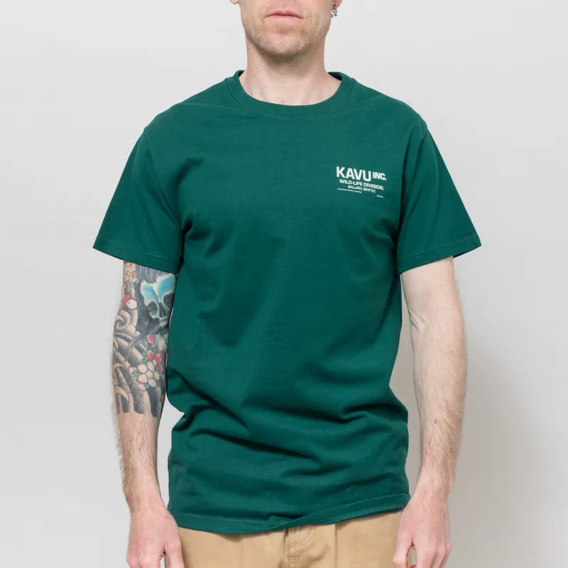 Kavu Wild Life T Shirt Dark Spruce-2