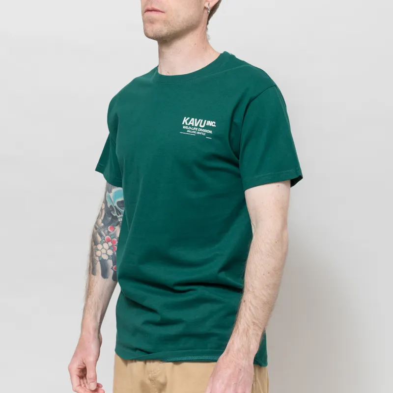 Kavu Wild Life T Shirt Dark Spruce-1