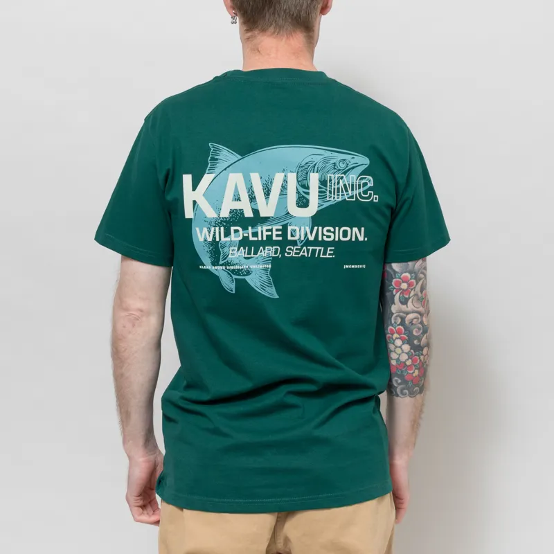 Kavu Wild Life T Shirt Dark Spruce