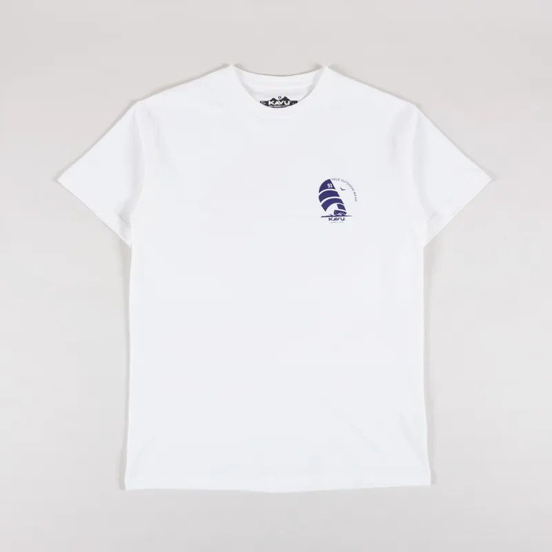 Kavu Rudder T Shirt White-1