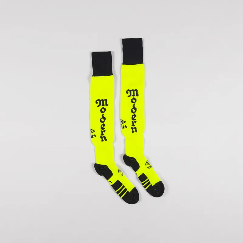 Aries x Umbro Early Modern Rugby Sport Socks Yellow