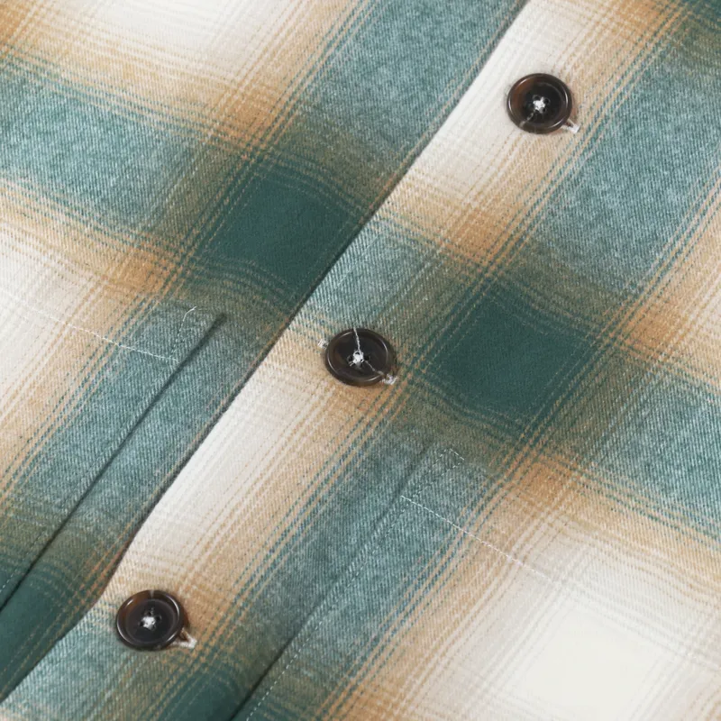 Universal Works Easy Overshirt Olive Orange Shadow Nebraska Cotton-7