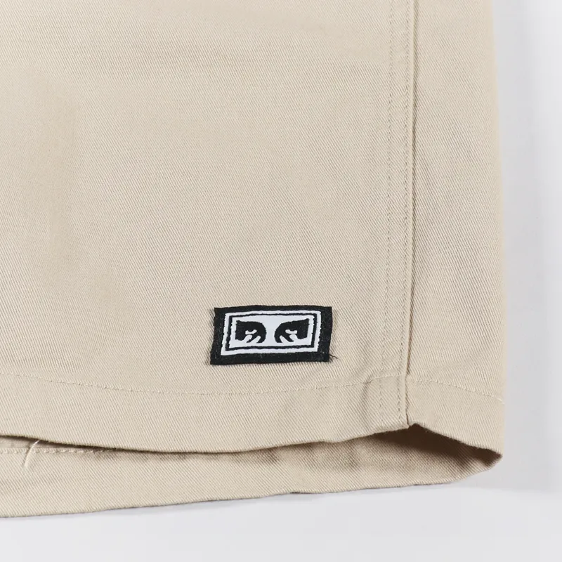 Obey Easy Relaxed Twill Short Irish Cream-4