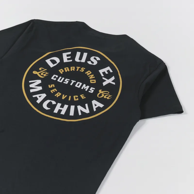 Deus Ex Machina Eclipse T Shirt Black-2