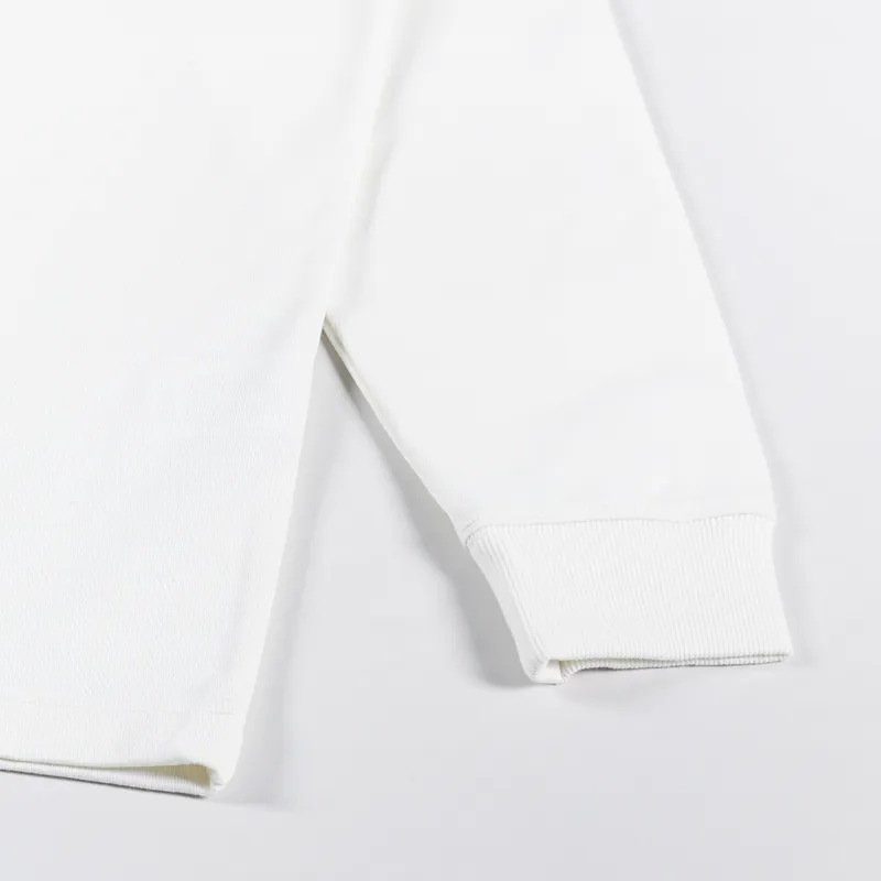 Nanga Eco Hybrid Box Logo Long Sleeve T Shirt White-5