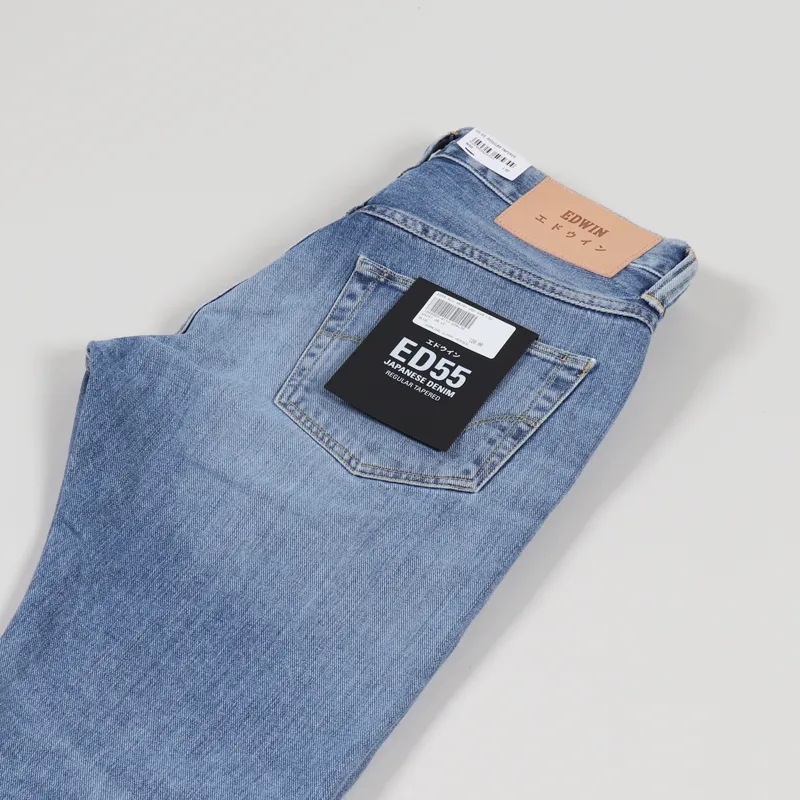 Edwin ED-55 Jeans Blue Arisu Wash-3