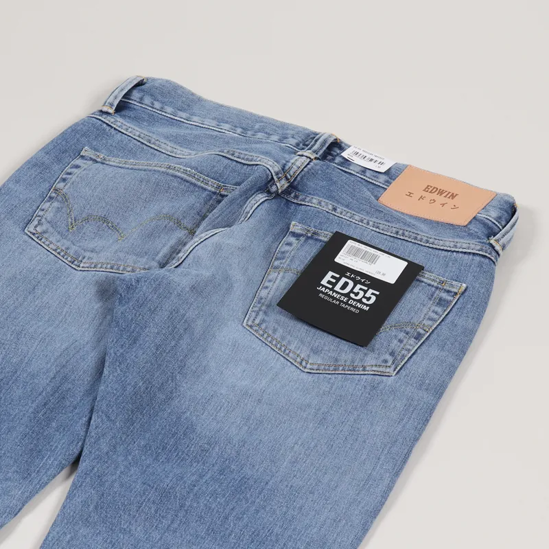 Edwin ED-55 Jeans Blue Arisu Wash-5