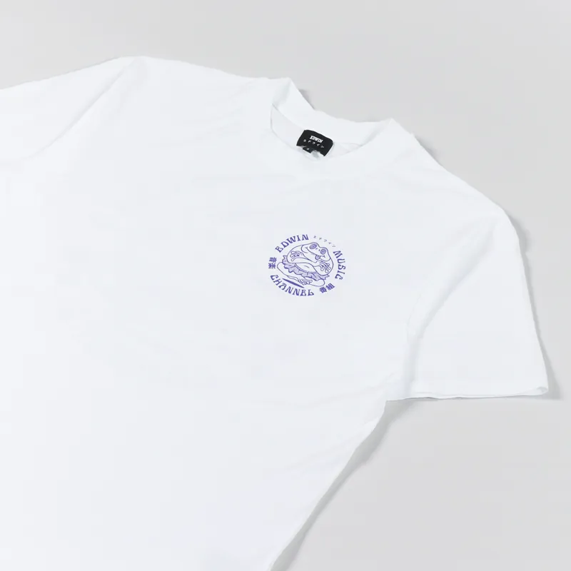 Edwin Music Channel T Shirt White-3