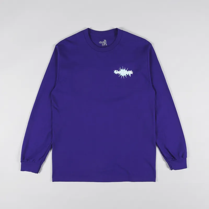 The Quiet Life Electric Monkey Long Sleeve T Shirt Purple-1