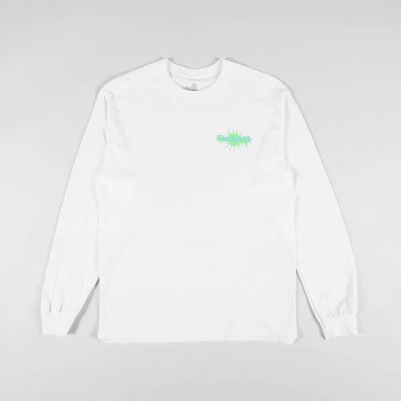 The Quiet Life Electric Monkey Long Sleeve T Shirt White-1