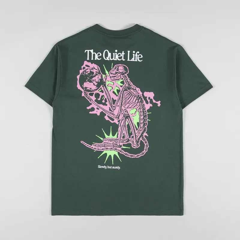 The Quiet Life Electric Monkey T Shirt Hunter Green
