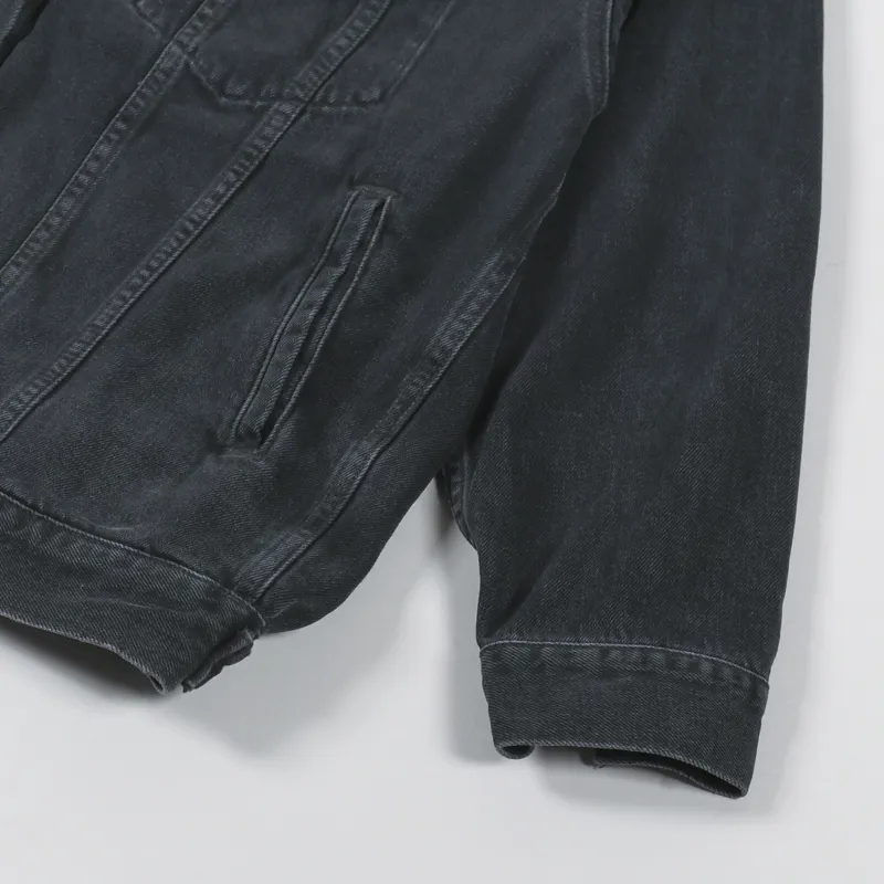 Nudie Jeans Womens Elin Jacket Black Trace Denim-11