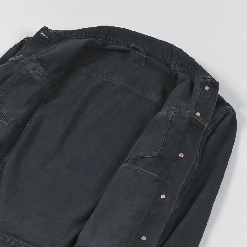 Nudie Jeans Womens Elin Jacket Black Trace Denim-7