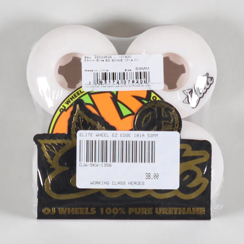 OJ Wheels Elite Wheel EZ Edge 101a 53mm White-1