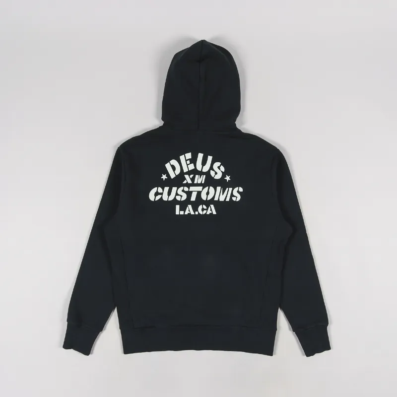 Deus Ex Machina Elevation Zip Hoodie Black-1