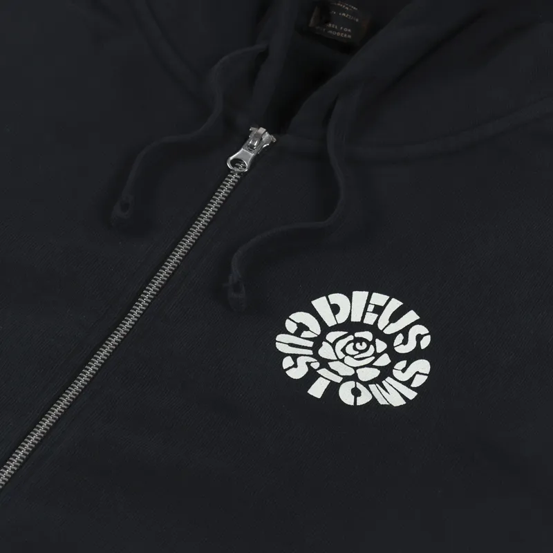 Deus Ex Machina Elevation Zip Hoodie Black-7