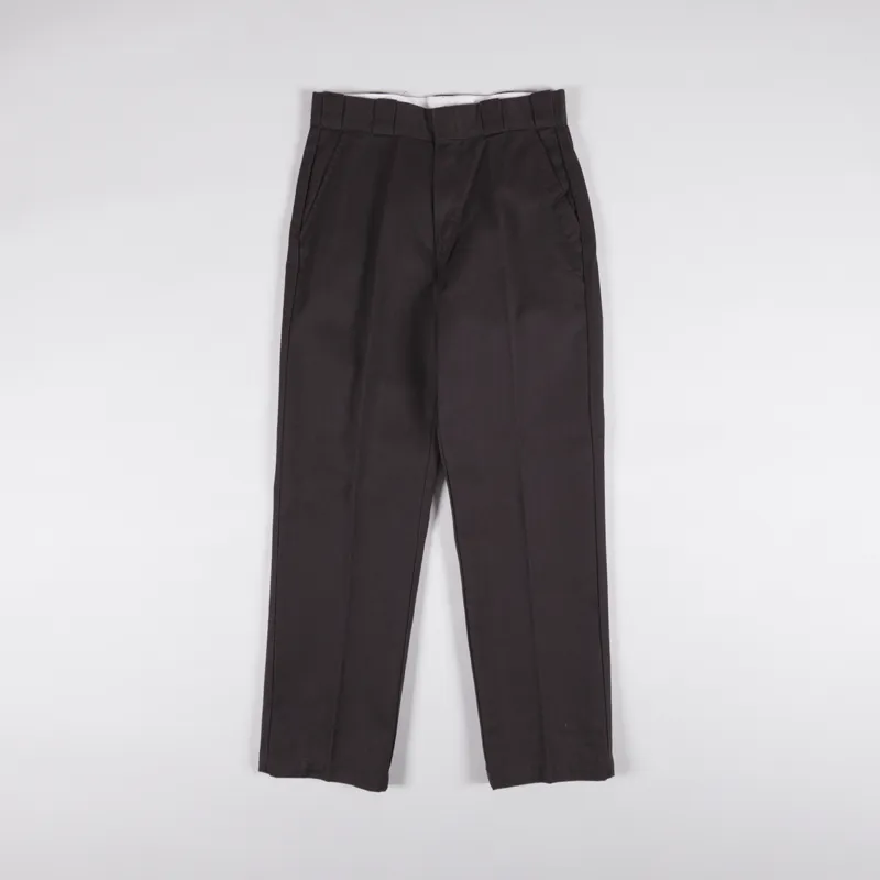 Dickies Womens Elizaville Pants Recycled Dark Brown-1