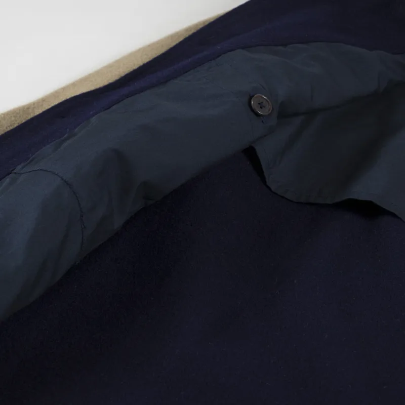 Universal Works Embroidered Newark Bomber Navy Sand Mowbray-8
