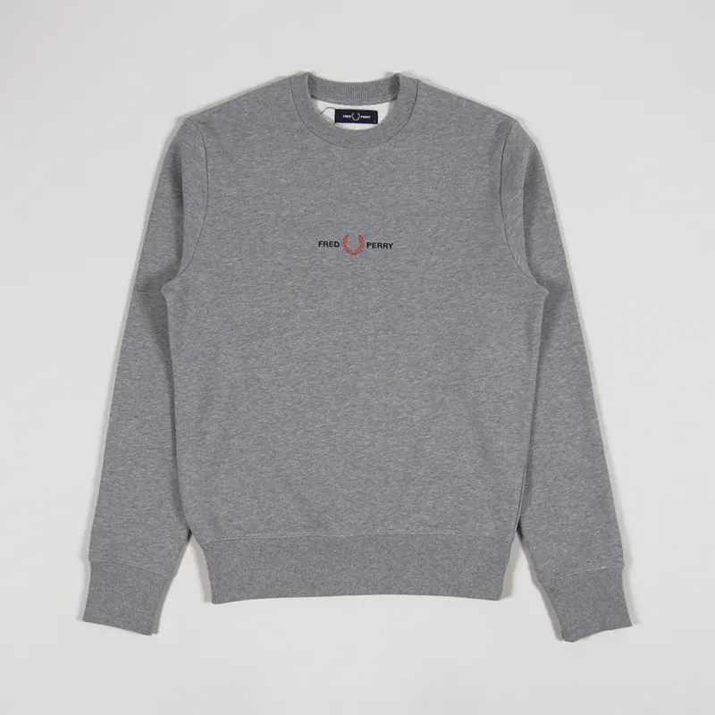 Fred perry sales embroidered sweatshirt