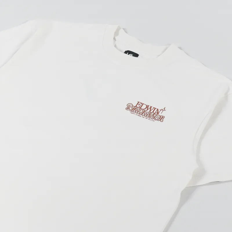 Edwin Emanation T Shirt Whisper White-3