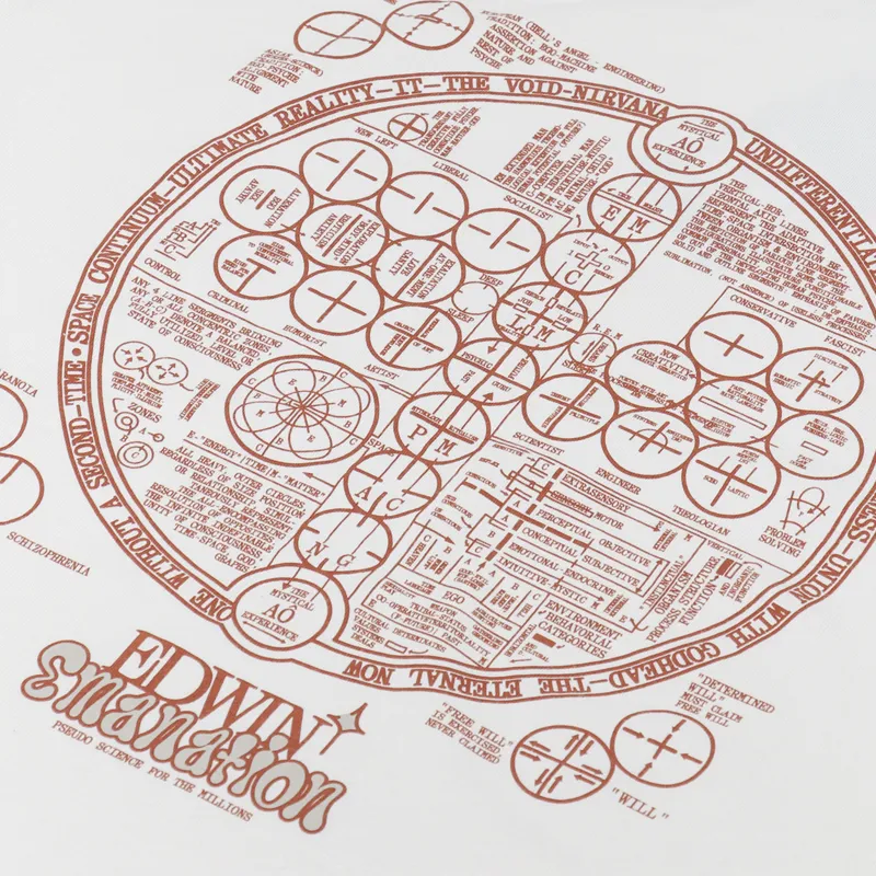 Edwin Emanation T Shirt Whisper White-4