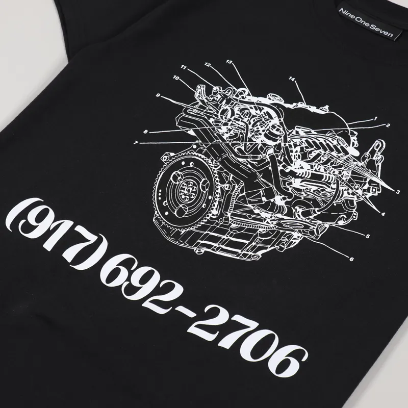Call Me 917 Engine Dialtone T Shirt Black-1