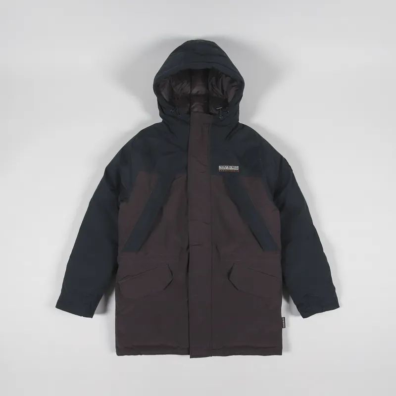 Napapijri Epoch Long Jacket Brown Ebony