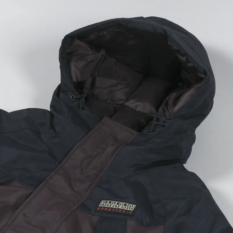 Napapijri Epoch Long Jacket Brown Ebony-6