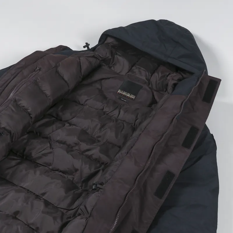 Napapijri Epoch Long Jacket Brown Ebony-4