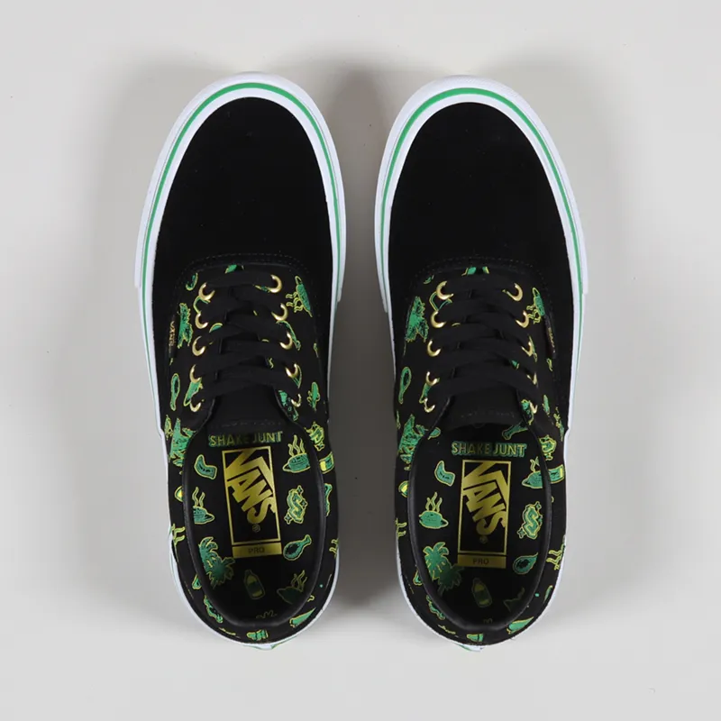 Vans x Shake Junt Mens Skateboarding Era Pro Shoes Black White