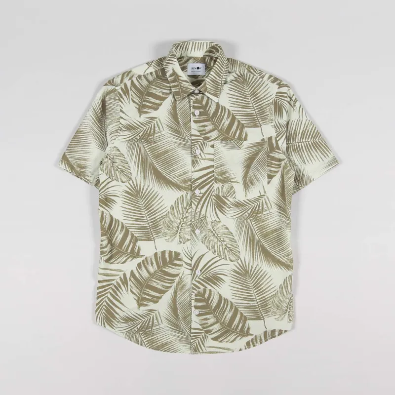 NN07 Errico Short Sleeve Shirt Brown Print