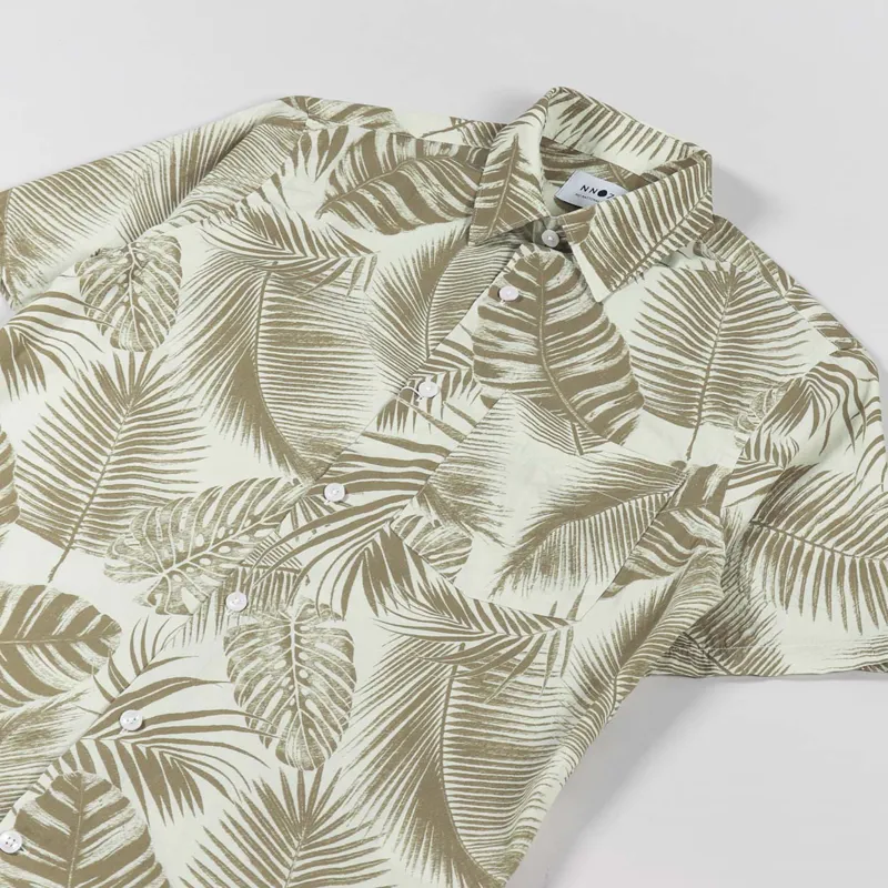 NN07 Errico Short Sleeve Shirt Brown Print-1