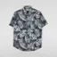 NN07 Errico Short Sleeve Shirt Navy Print