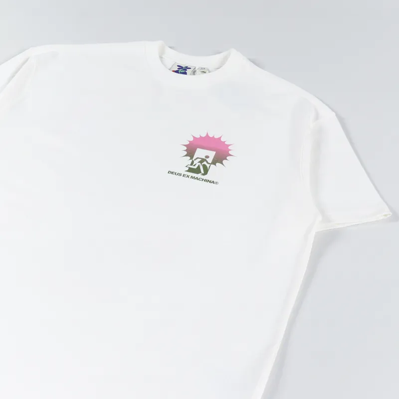 Deus Ex Machina Earth Dance T Shirt Vintage White-3