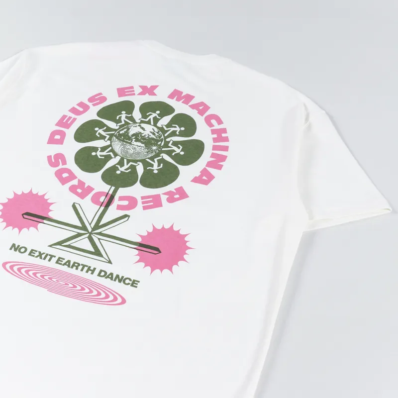 Deus Ex Machina Earth Dance T Shirt Vintage White-2