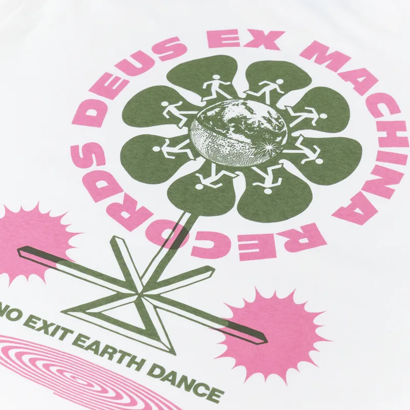 Deus Ex Machina Earth Dance T Shirt Vintage White-4