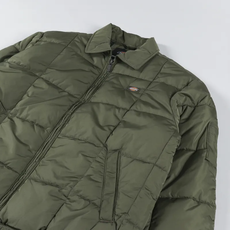 Dickies Eisenhower Puffer Jacket Military Green-3