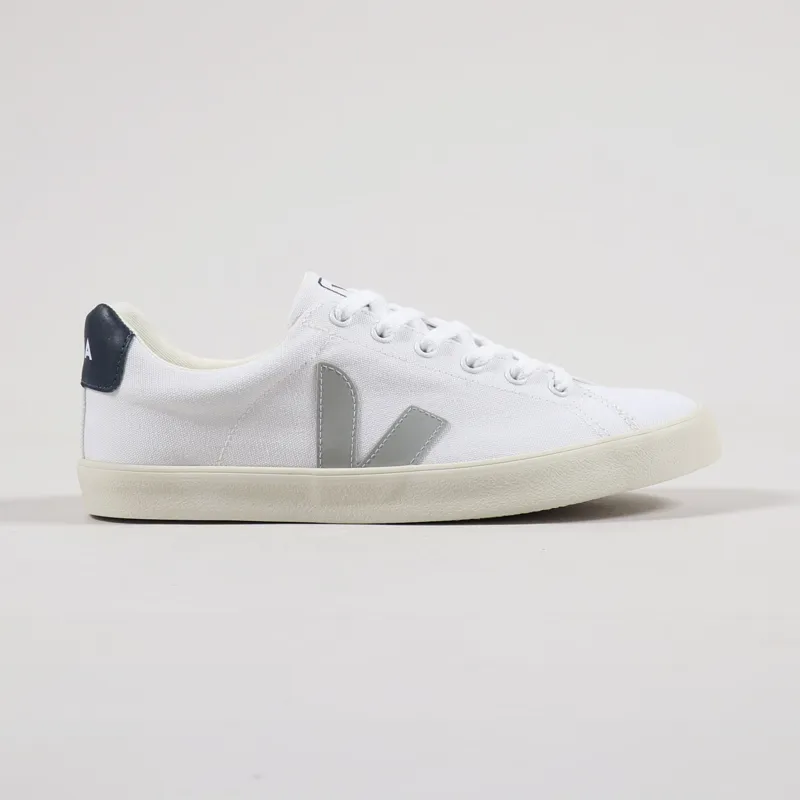 Veja Esplar SE Canvas Shoes White Oxford Grey Nautico-4