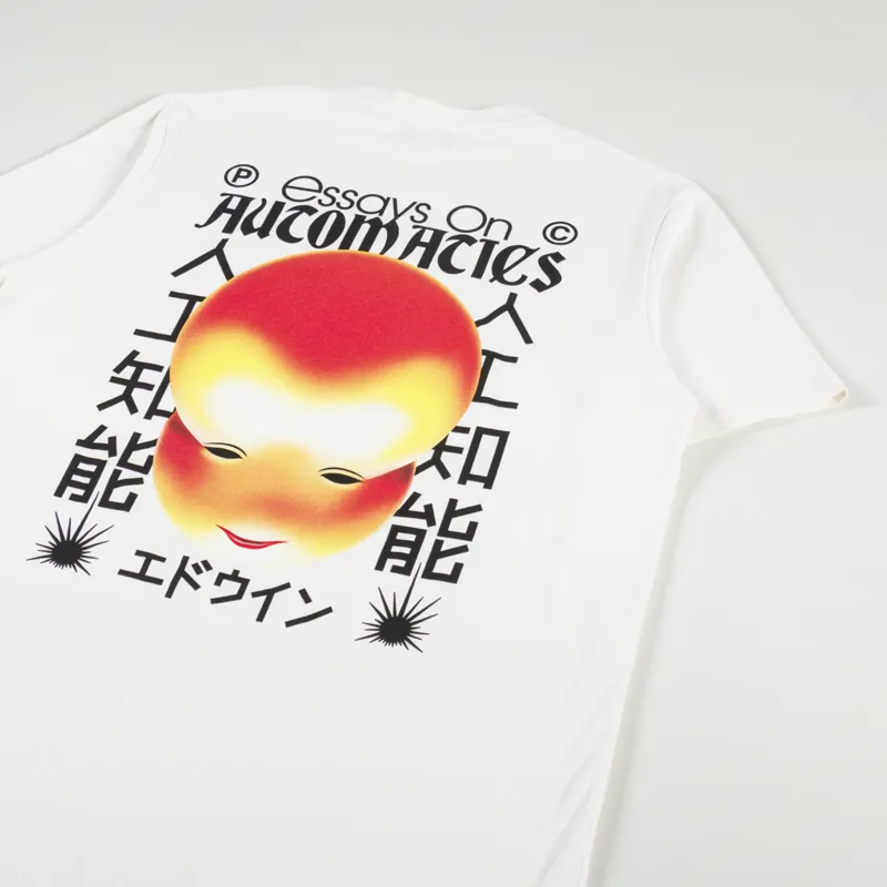 Edwin Essays On Automatics T Shirt Whisper White-2