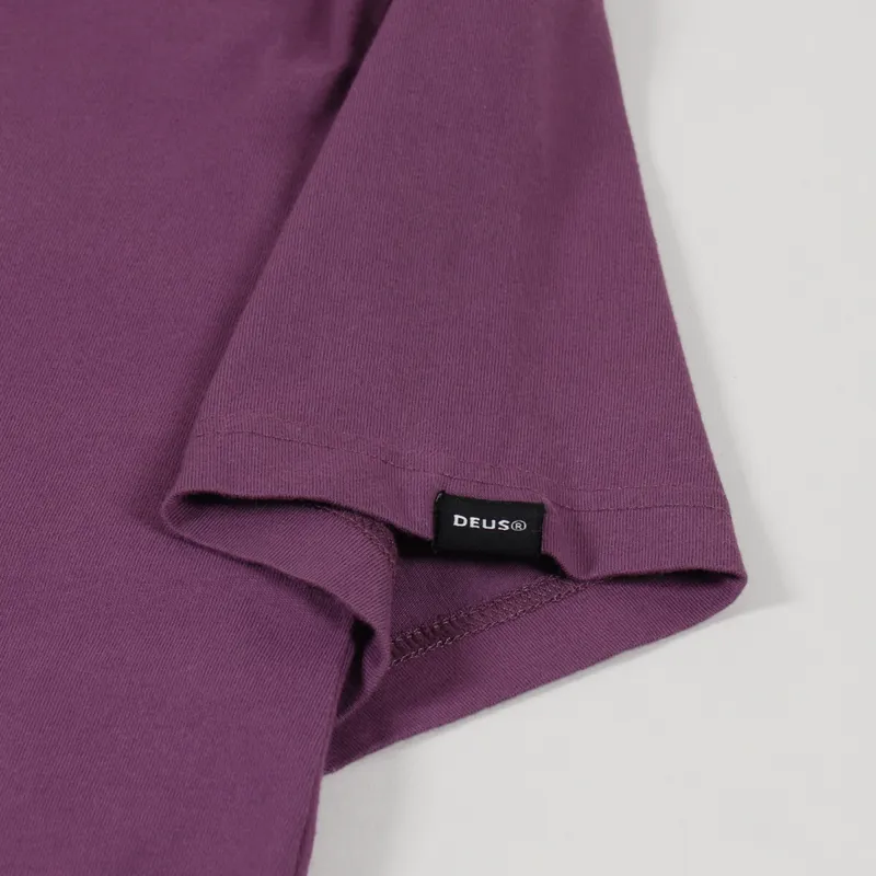 Deus Ex Machina Estrelar Recycled T Shirt Berry Plum-5