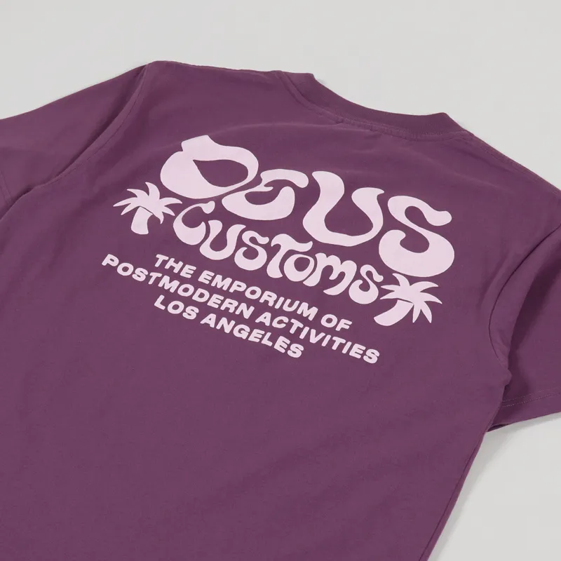 Deus Ex Machina Estrelar Recycled T Shirt Berry Plum-2