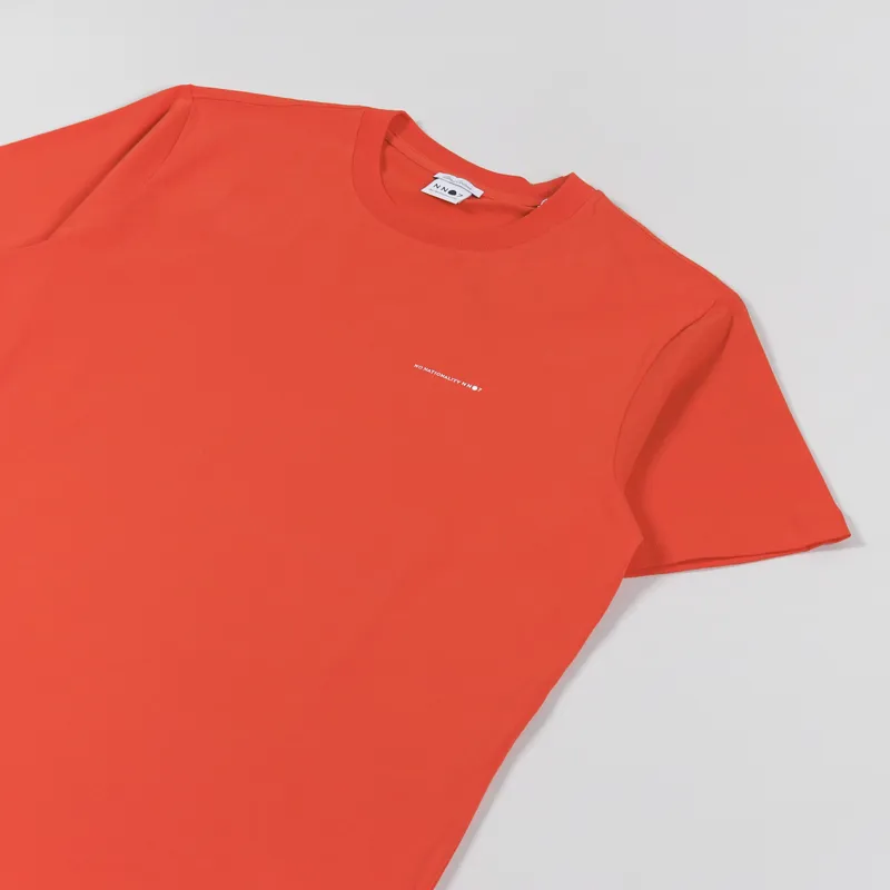 NN07 Etienne Print T Shirt Bright Red-2