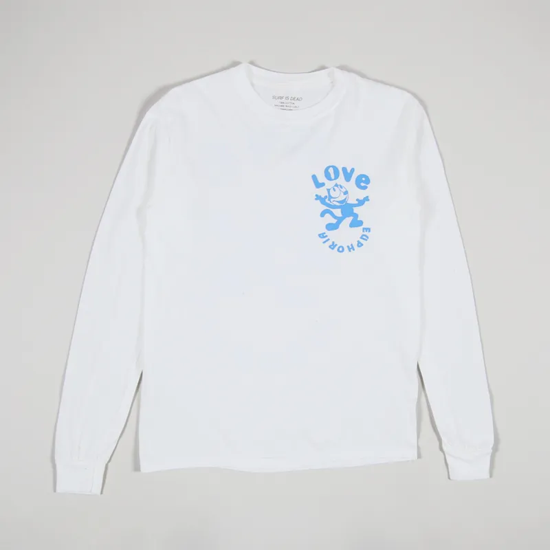 Surf Is Dead Euphoria Long Sleeve T Shirt White-1