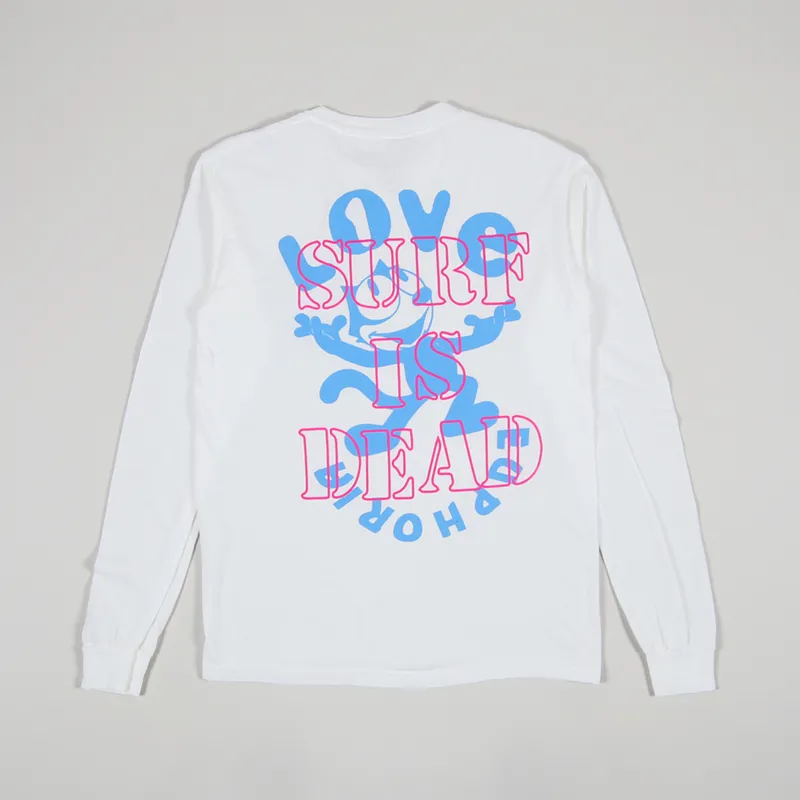 Surf Is Dead Euphoria Long Sleeve T Shirt White