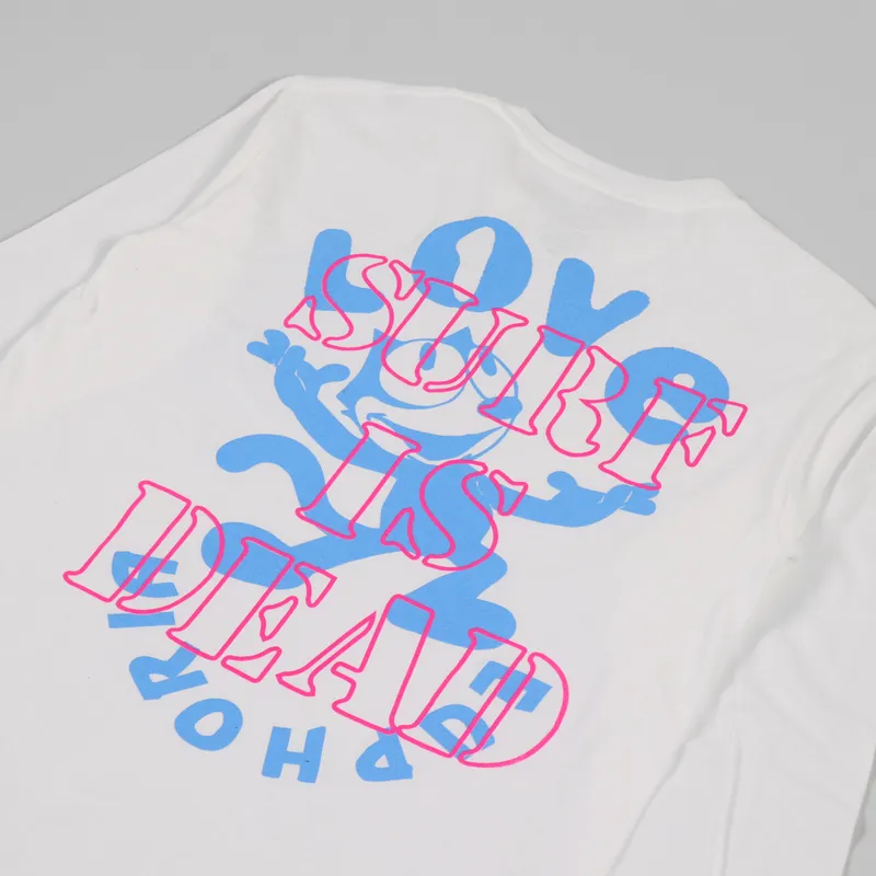 Surf Is Dead Euphoria Long Sleeve T Shirt White-2